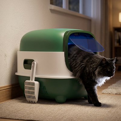Bac à litière Chat