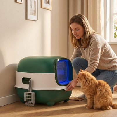Bac à litière Chat