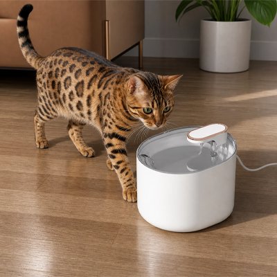 Fontaine a eau Chat
